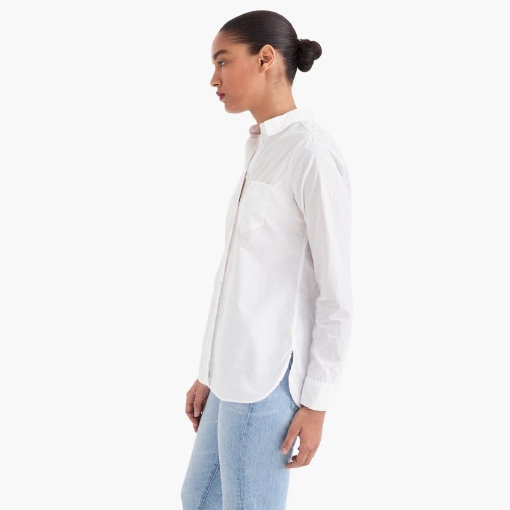 NWT J. Crew Classic Fit Boy Cut Cotton Poplin Button-down Business Casual Shirt - Picture 5 of 6